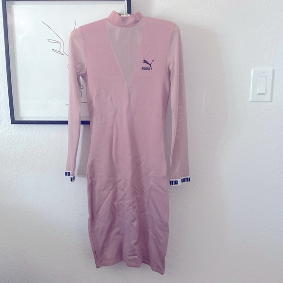 PUMA mesh body con dress!! Only worn once - Picture 3 of 9